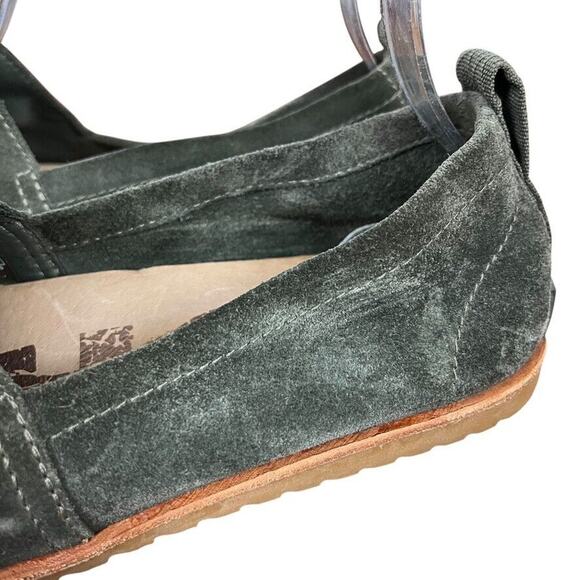 Sorel Ella Olive Green Suede Leather Flats Slip On Loafers Casual Shoes sz 8.5 - Picture 9 of 16